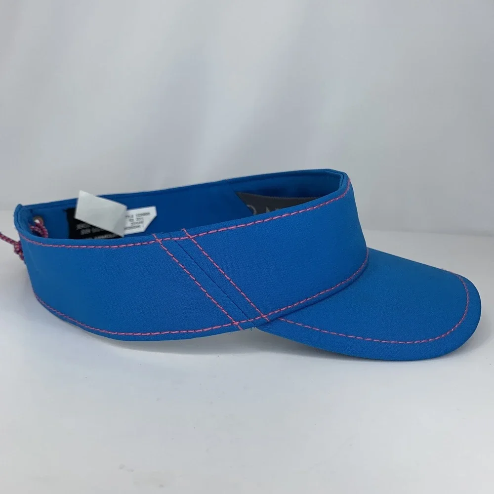 Under Armour Sun Visor Blue with Pink Stitching Youth Kids OSFA Hat